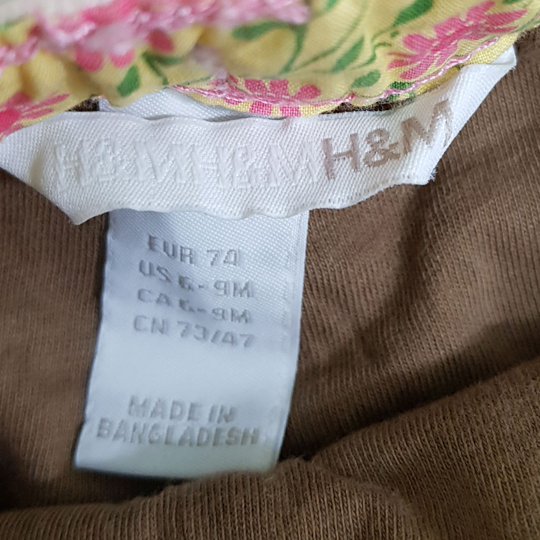 شلوار مخمل دخترانه 21144 سایز 3 تا 24 ماه مارک H&M