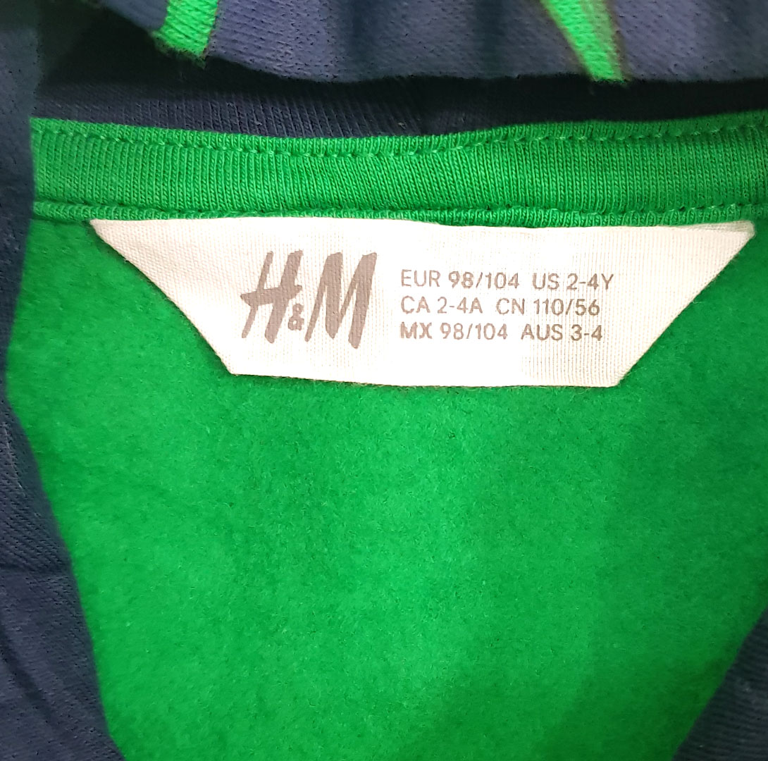 سویشرت پسرانه 22249 سایز 1.5 تا 10 سال مارک H&M