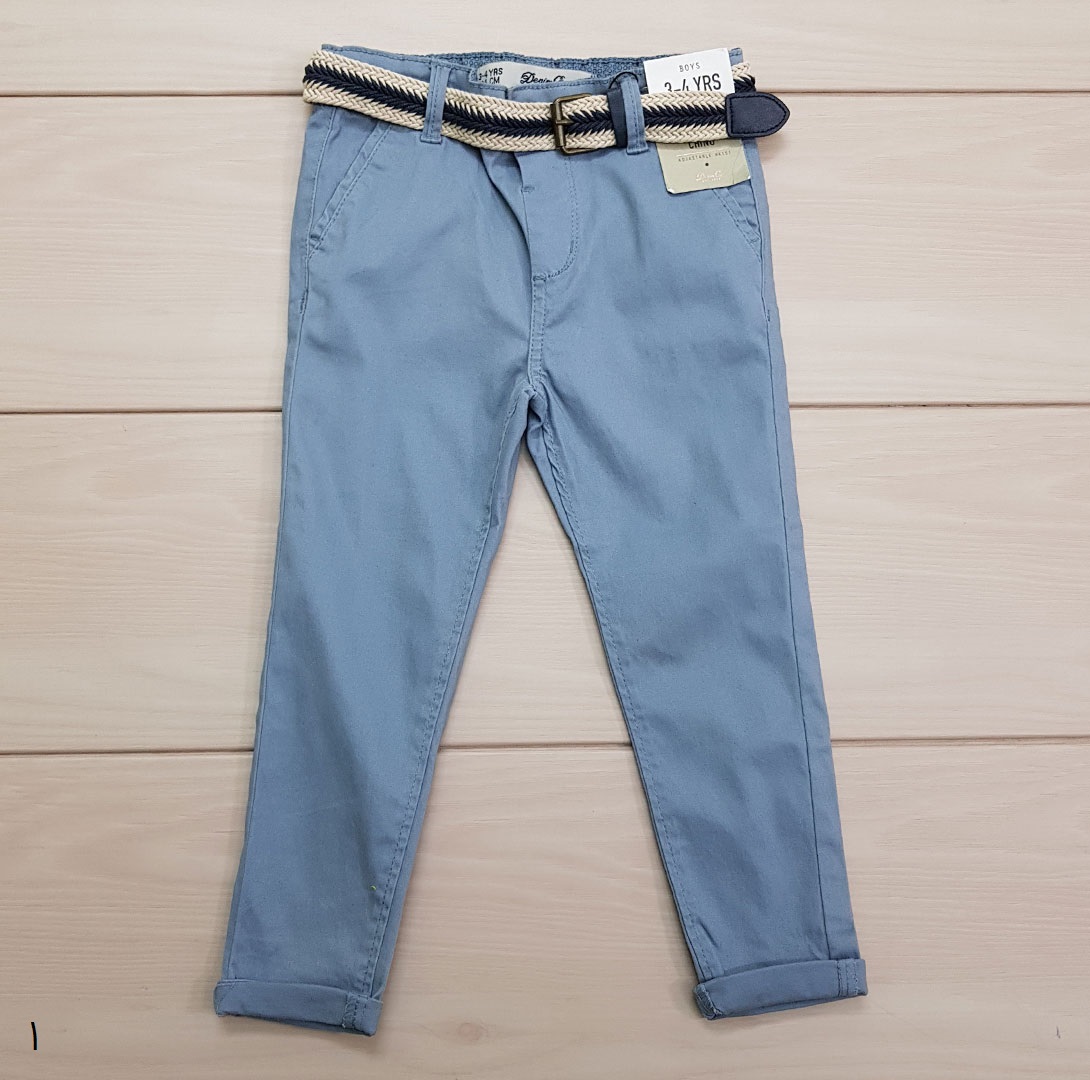 شلوار کتان پسرانه 22603 سایز 2 تا 8 سال مارک DENIM CO