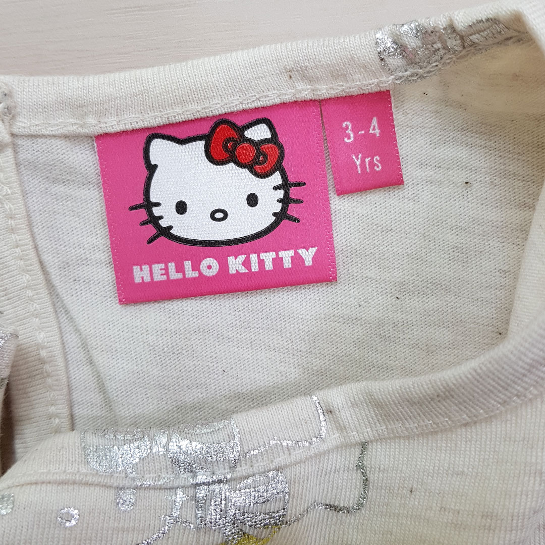 تی شرت دخترانه 22952 سایز 2 تا 8 سال مارک HELLO KITTY