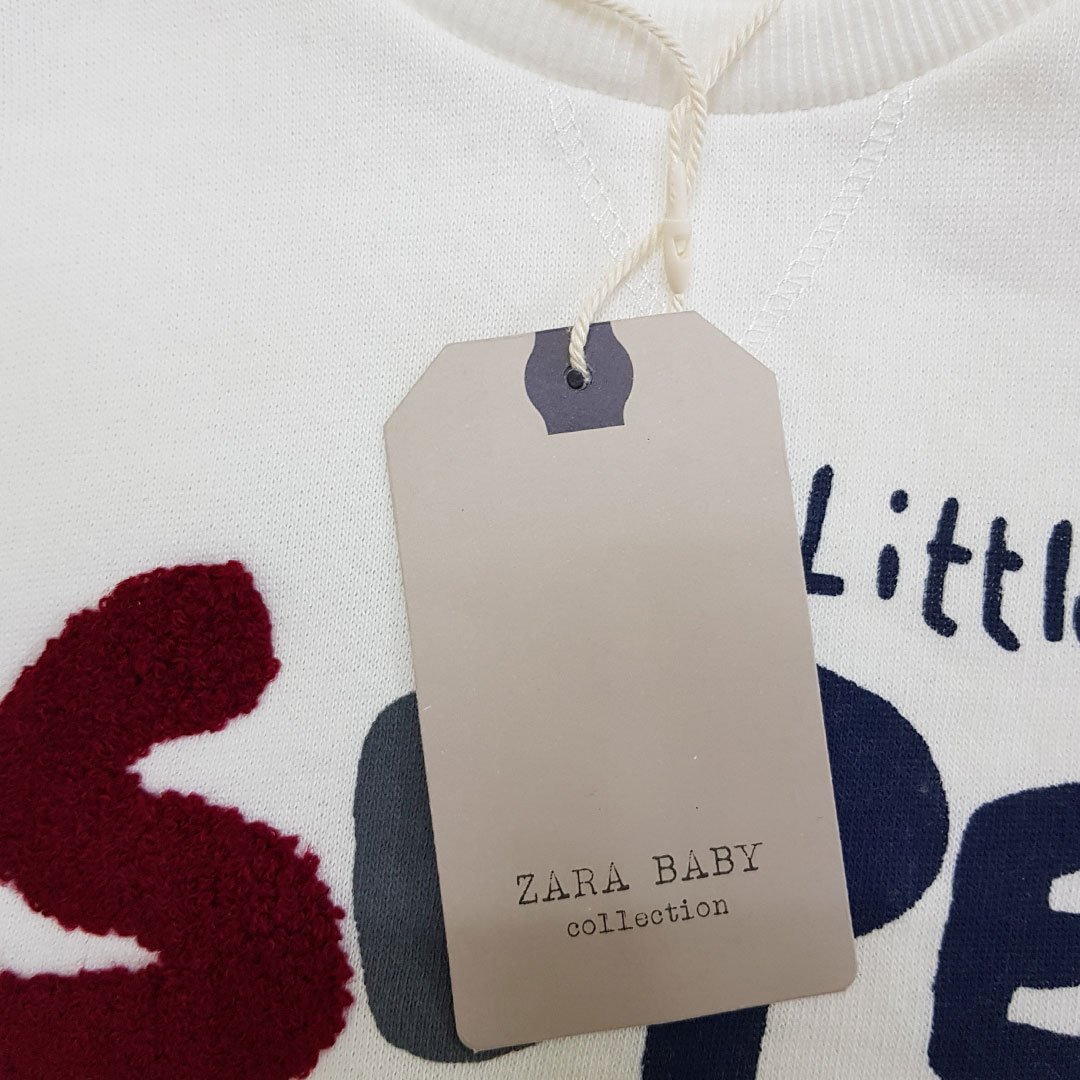 پلیور توپنبه ای پسرانه 25859 سایز 6 ماه تا 4 سال مارک ZARA