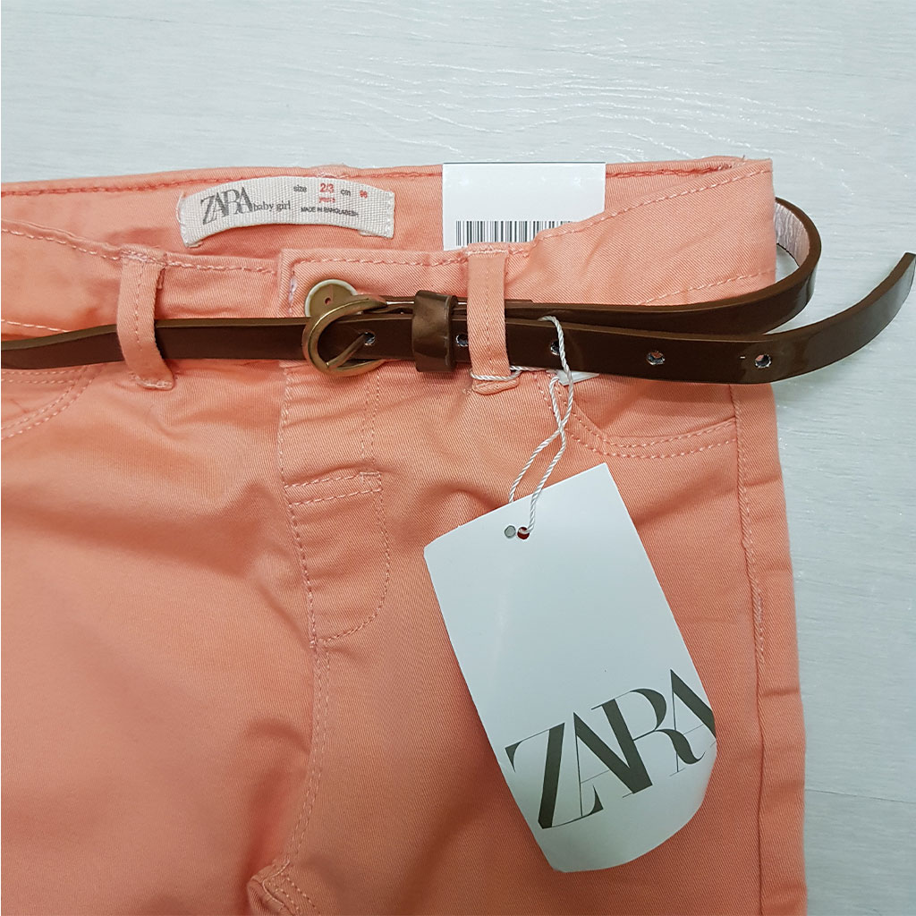 شلوار کتان دخترانه 27421 سایز 12 ماه تا 7 سال مارک ZARA