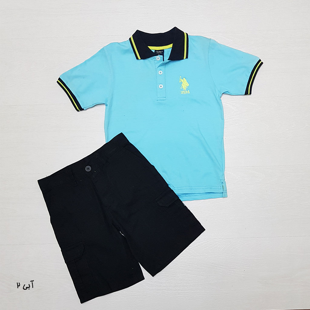 ست پسرانه 27334 سایز 3 ماه تا 7 سال مارک US POLO   *