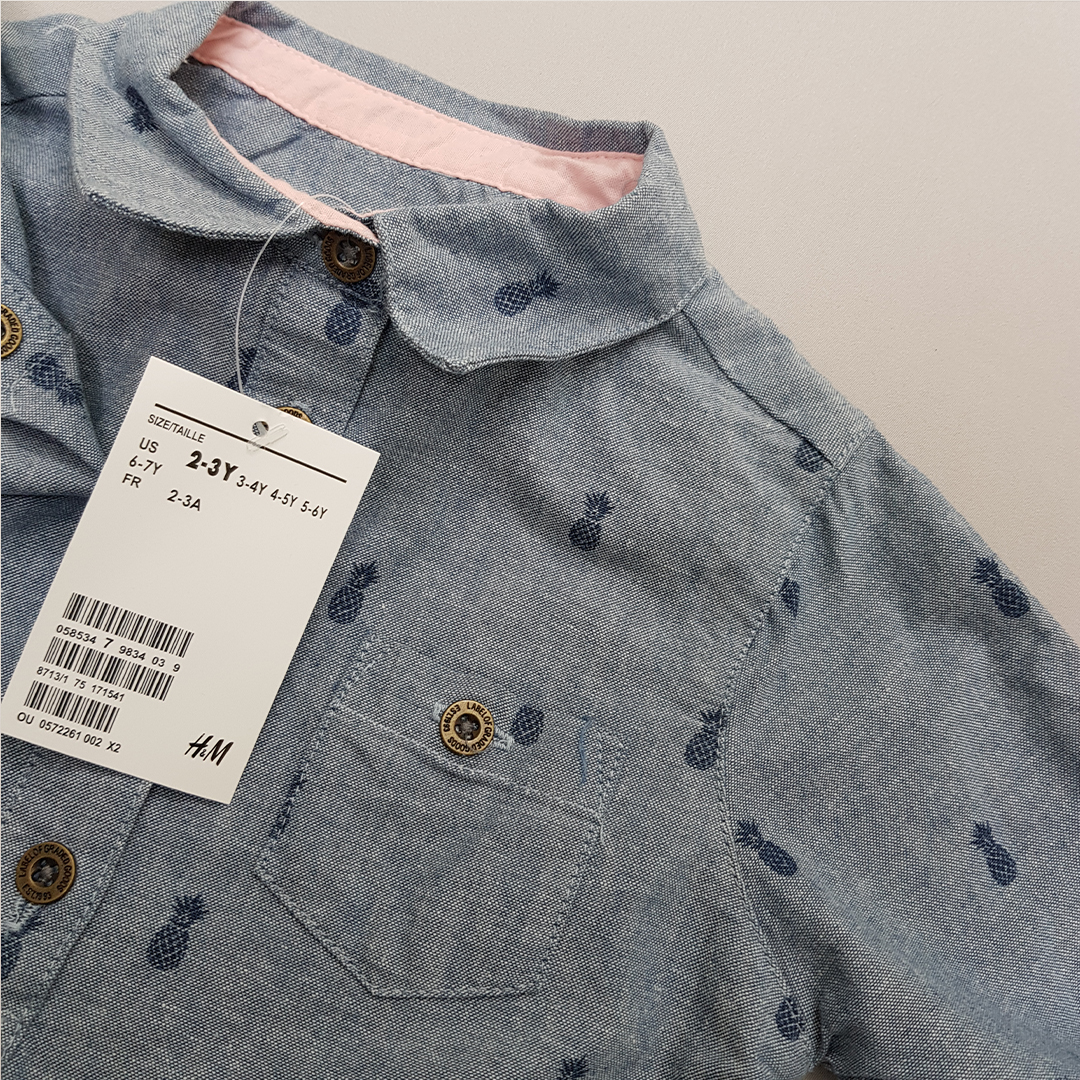 مانتو دخترانه 27950 سایز 2 تا 7 سال مارک H&M