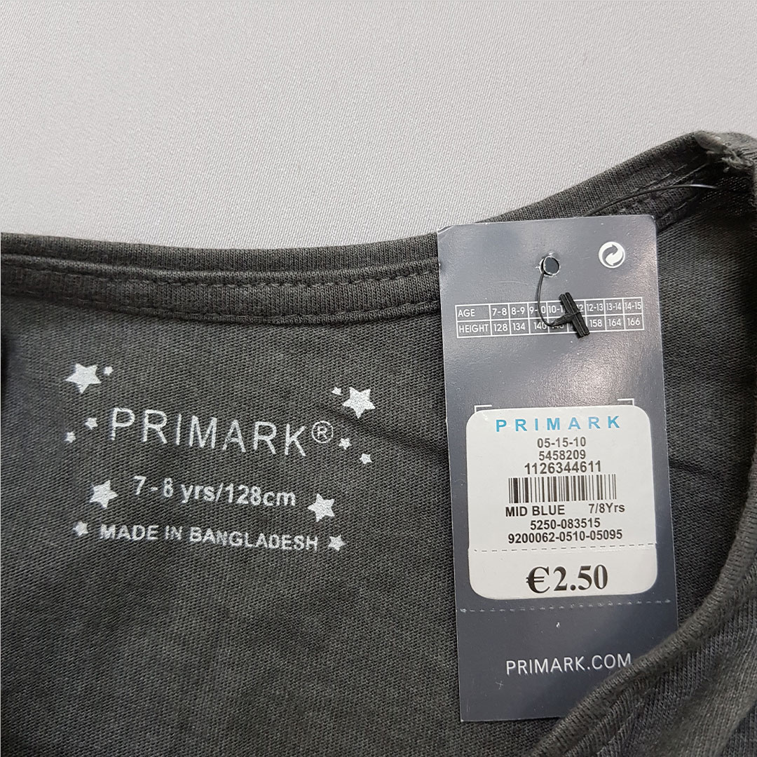 تی شرت دخترانه 28521 سایز 7 تا 15 سال مارک PRIMARK