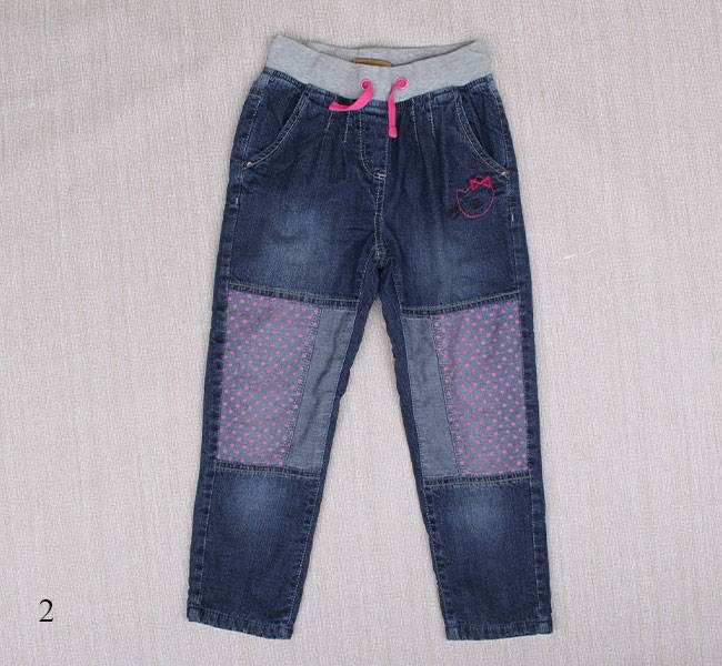 شلوار جینز لاینردار دخترانه 18750 سایز 3 تا 13 سال مارک cool club