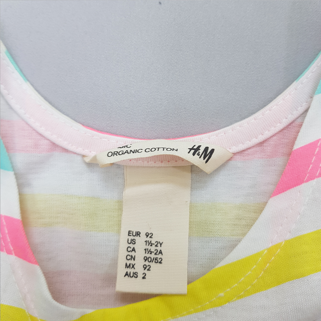 سارافون دخترانه 30652 سایز 1.5 تا 10 سال مارک H&M   *