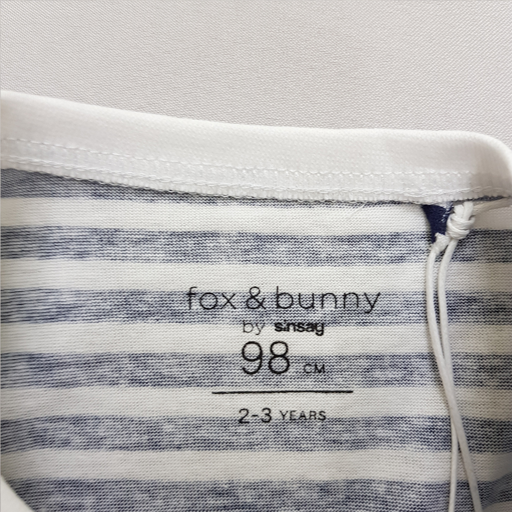 تی شرت دخترانه 32169 سایز 1.5 تا 10 سال مارک FOX&BUNNY