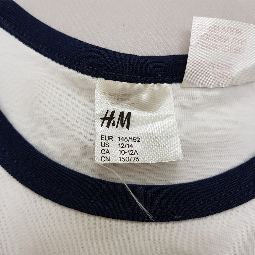 بلوز پسرانه 34590 سایز 11 تا 14 سال کد 2 مارک H&M