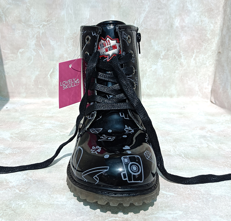 نیم بوت دخترانه مارک lovely skull فرانسه کد 2204732