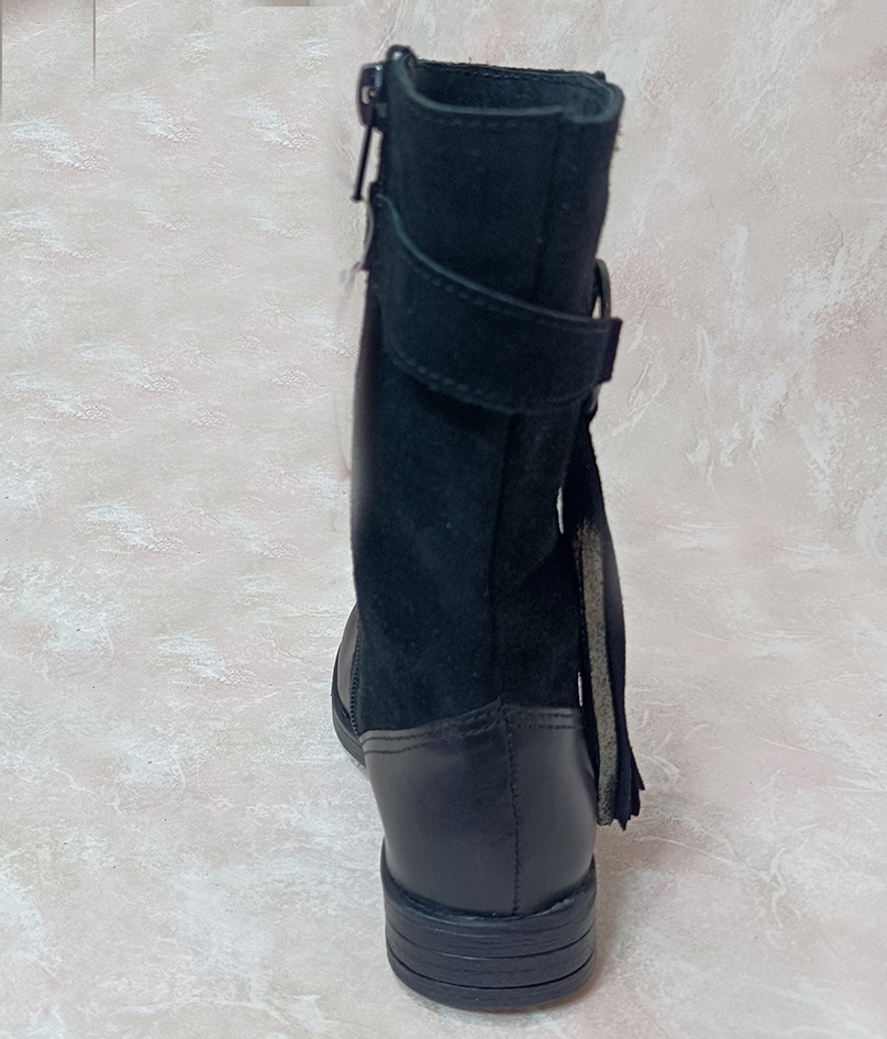 نیم بوت دخترانه چرم طبیعی مارک لاولی اسکول فرانسه کد 2204747