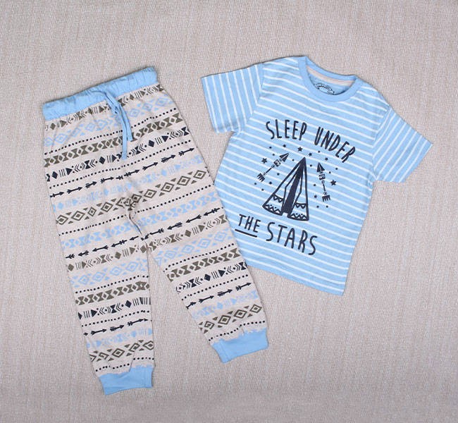 ست پسرانه 18110 سایز 2 تا 8 سال مارک sleep wear