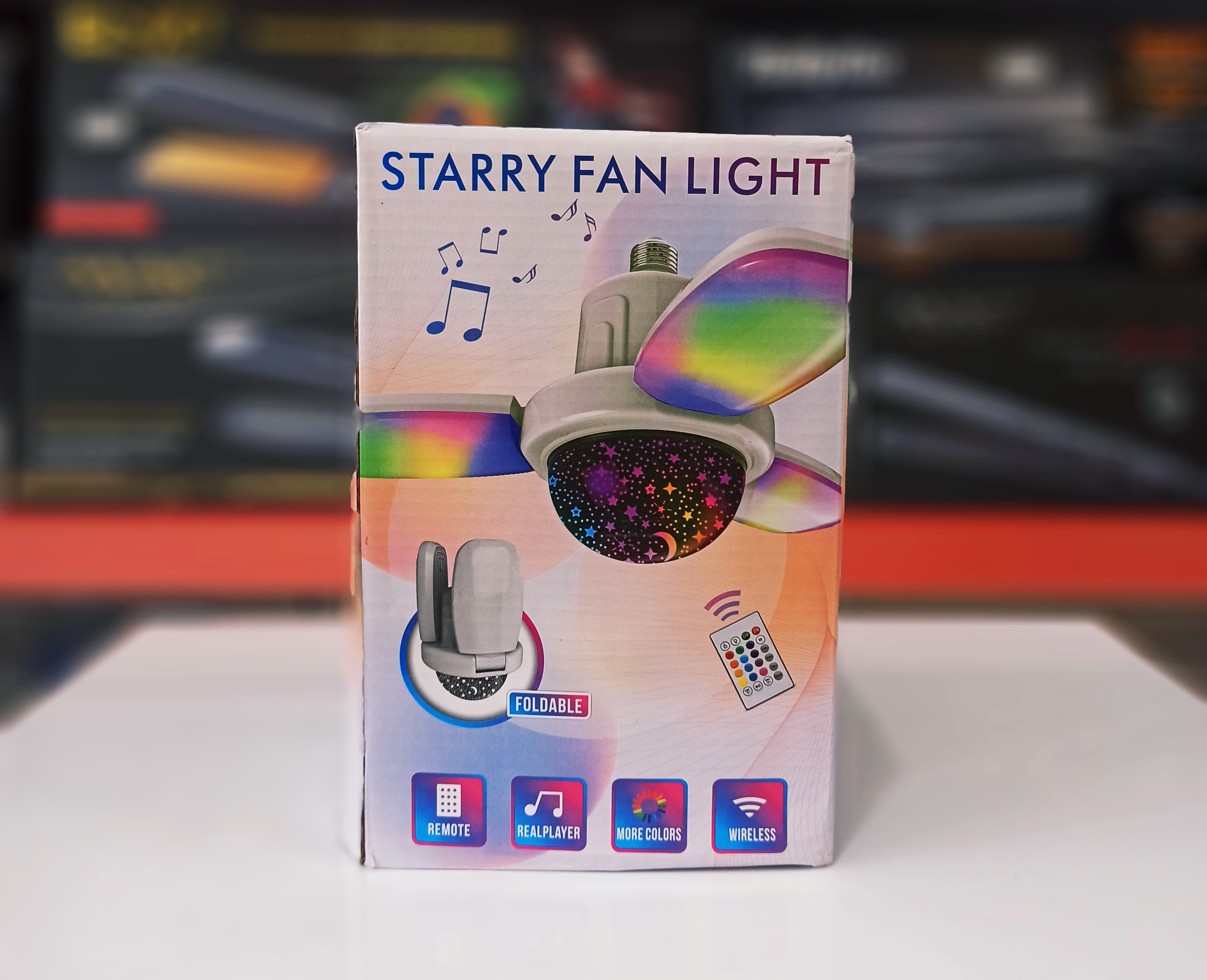 لامپ موزیکال STARRY FAN LHGHT  کد 801694