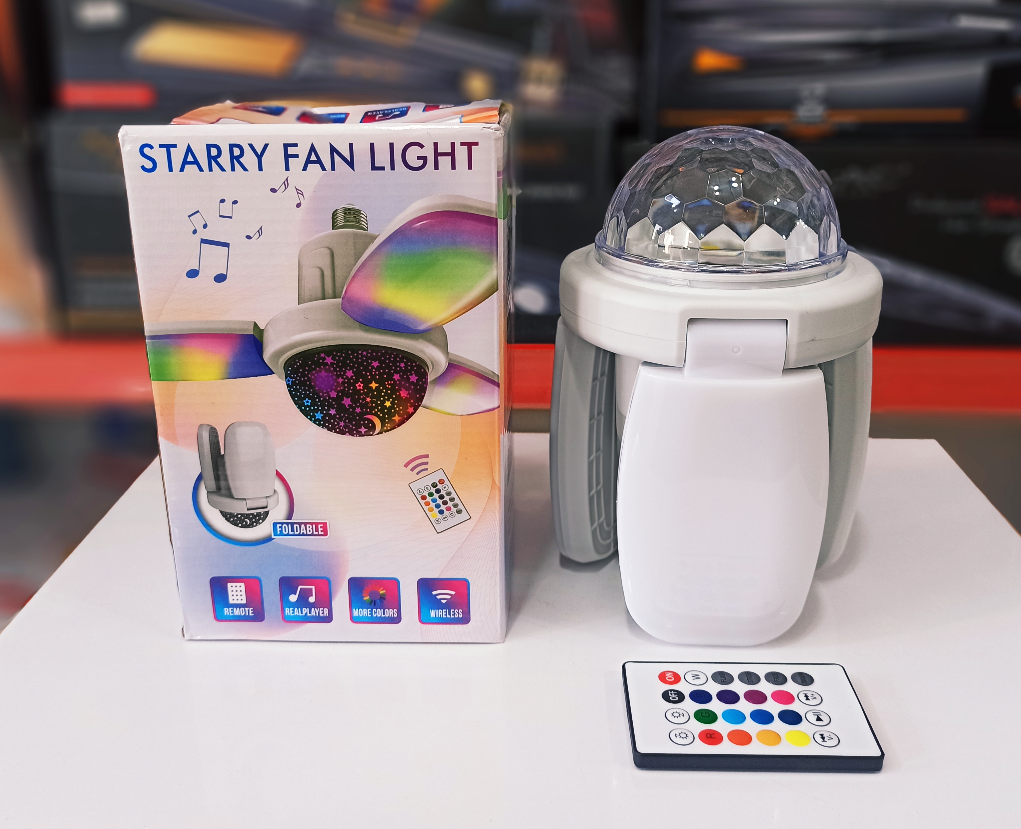 لامپ موزیکال STARRY FAN LHGHT  کد 801694
