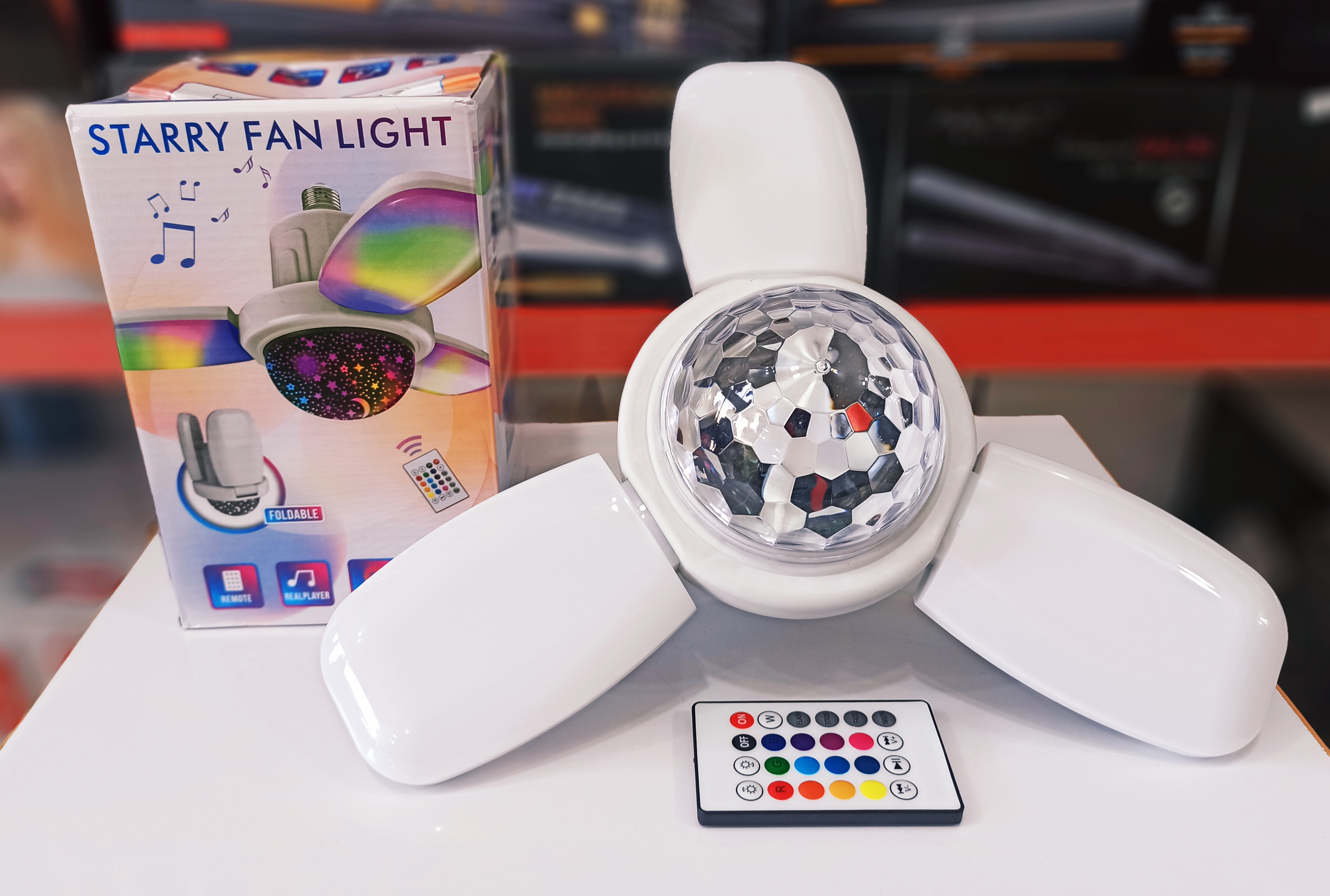 لامپ موزیکال STARRY FAN LHGHT  کد 801694
