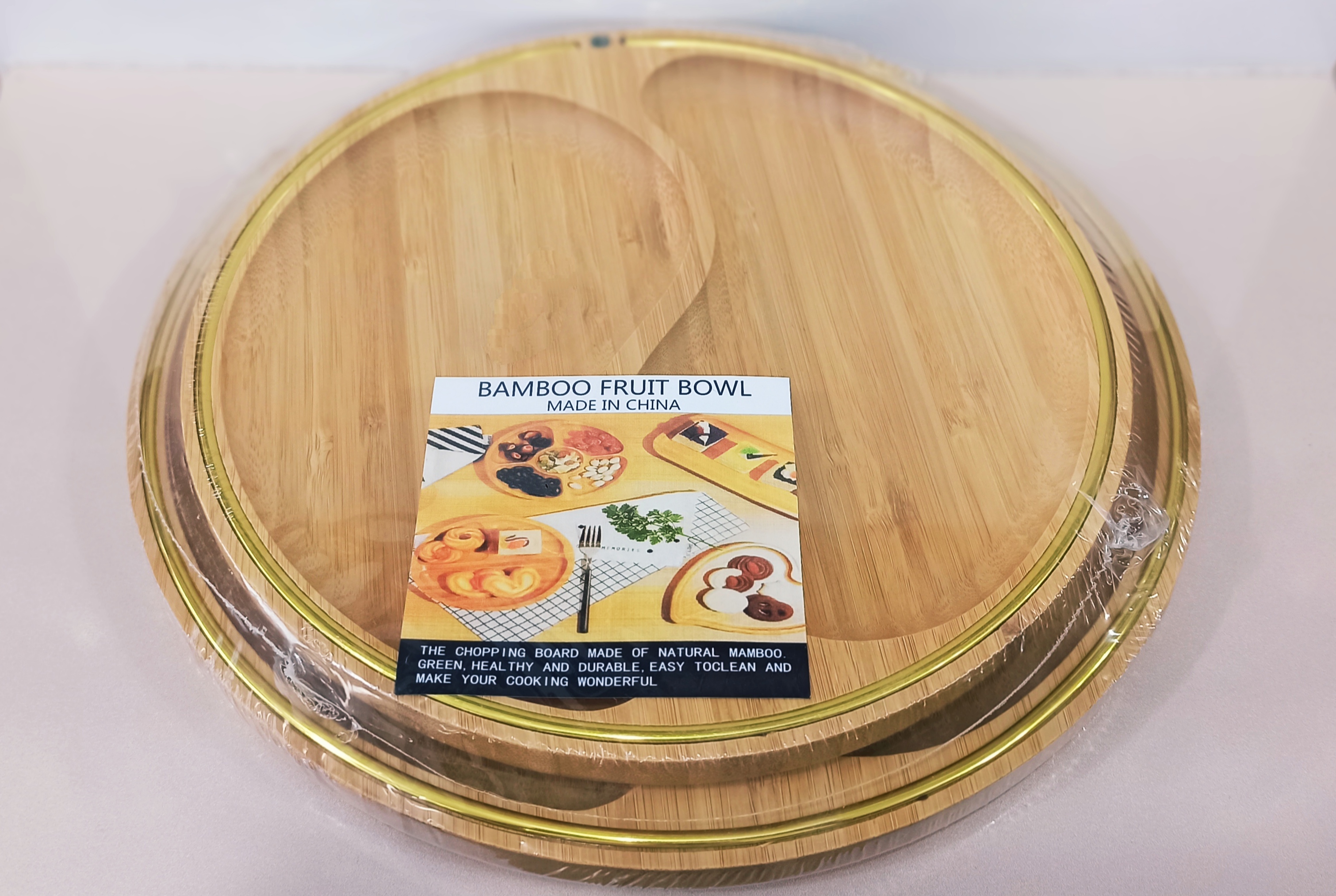 اردو خوری چوبی خط طلایی پک دو عددی کد 801725