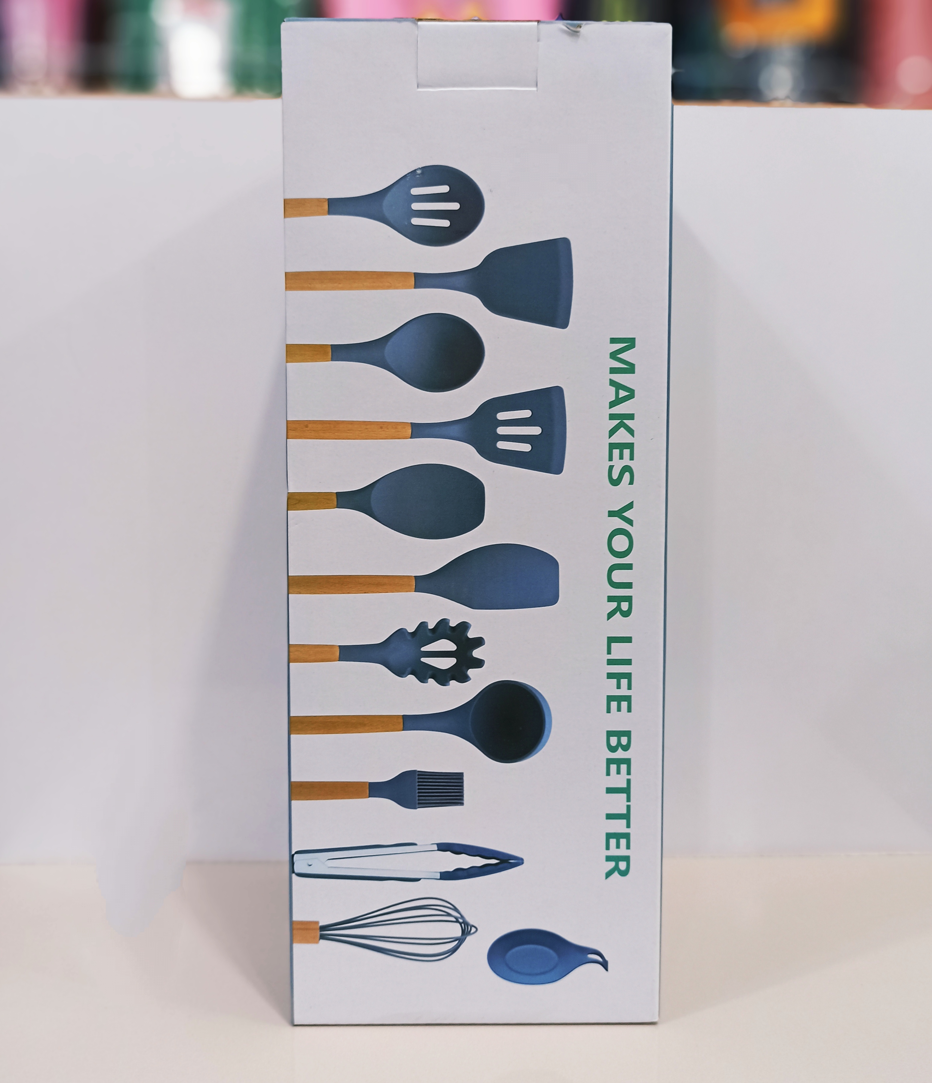 ست کفگیر و ملاقه سیلیکونی آشپزخانه UTENSIL SET کد 801749