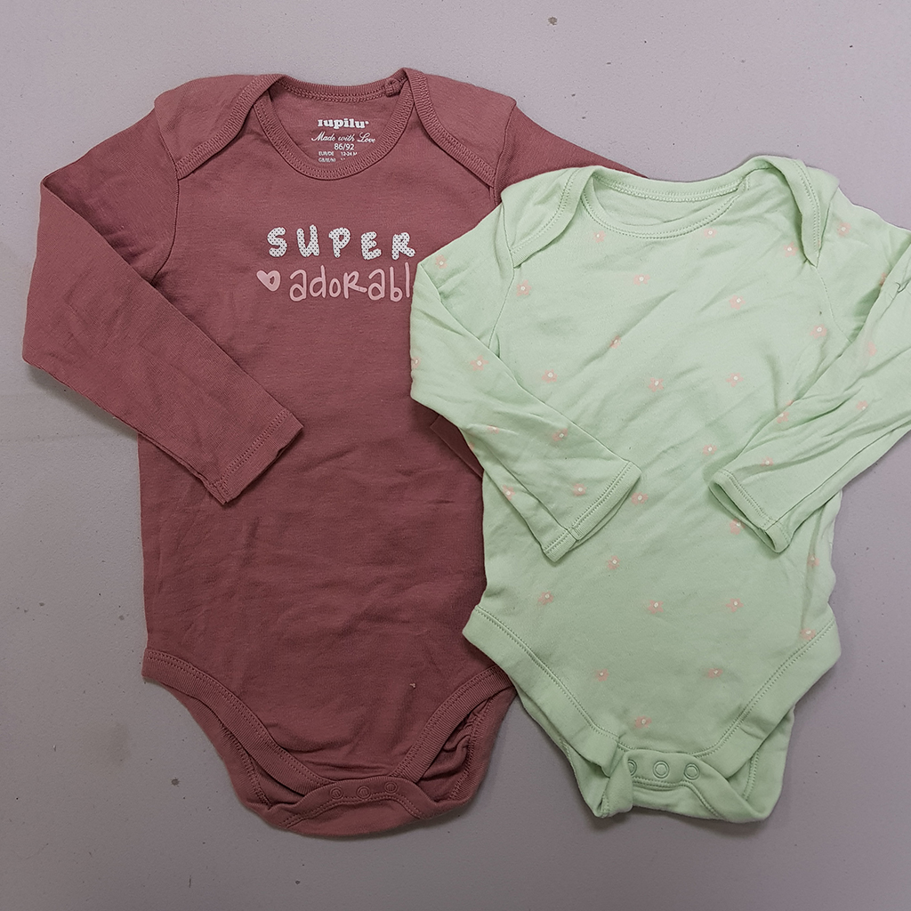 بادی هفت عددی آستین بلند دخترانه 37500 سایز 3 تا 24 ماه مارک Fox&Bunny