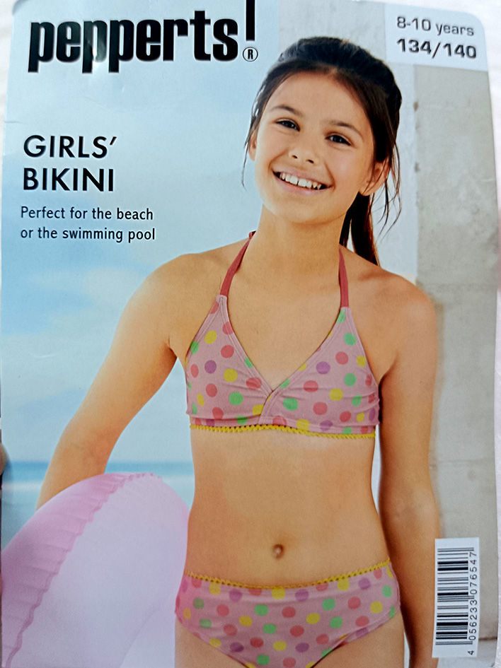 بیکینی بچگانه پپرتس مدل نیم تنه کد 2204992