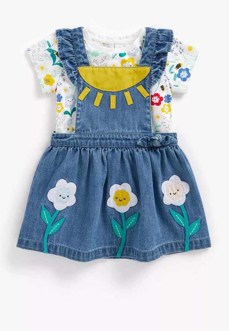 ست دخترانه 38550 سایز 2 تا 5 سال مارک MotherCare   *