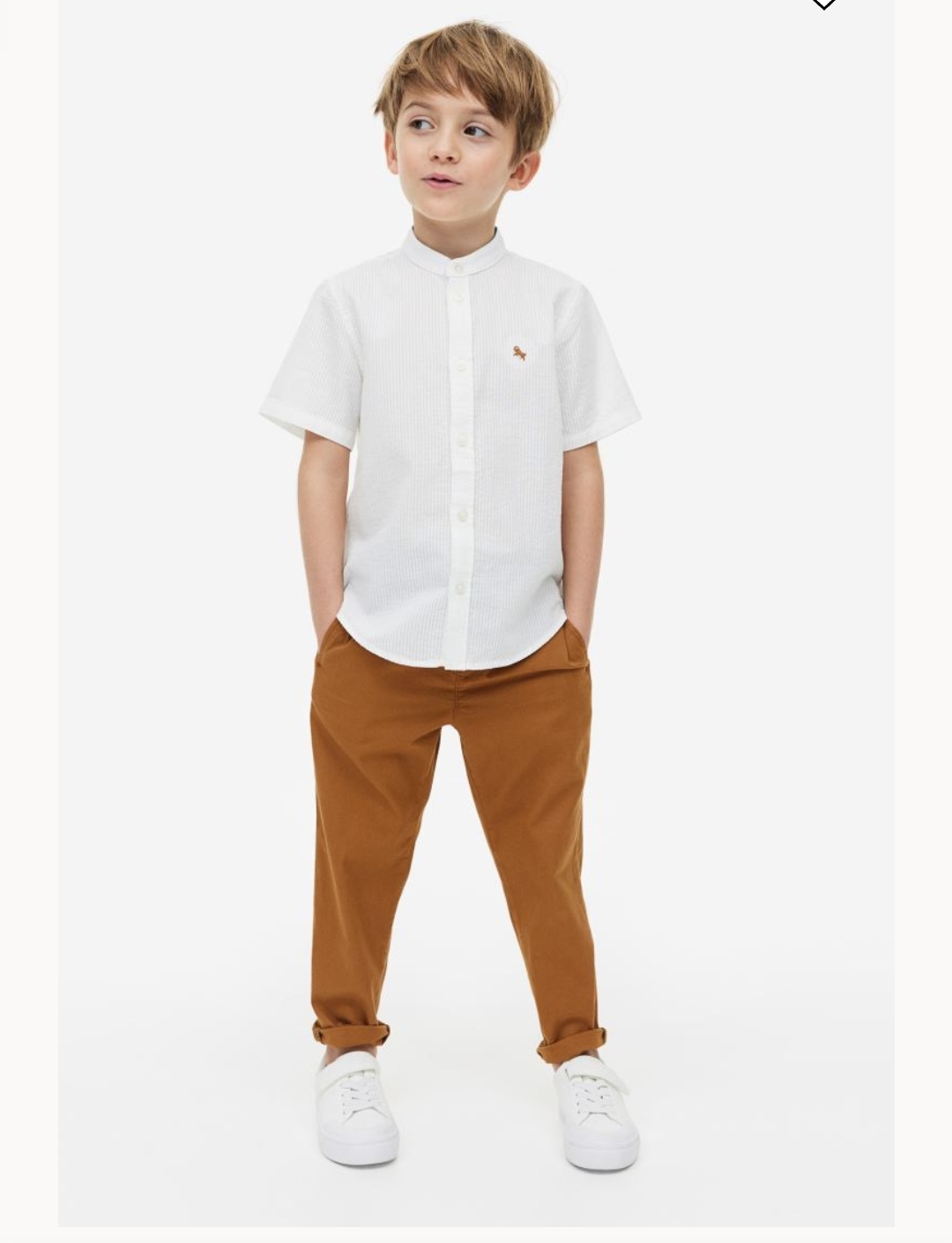 شلوار کتان پسرانه 39642 سایز 2 تا 12 سال مارک H&M