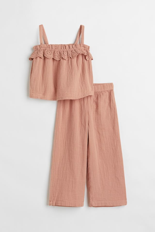 ست دخترانه 21558 سایز 1.5 تا 10 سال مارک H&M