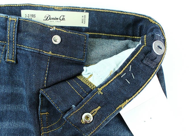 شلوار جینز 150085 سایز 2 تا 9 سال مارک denim co محصول بنگلادش