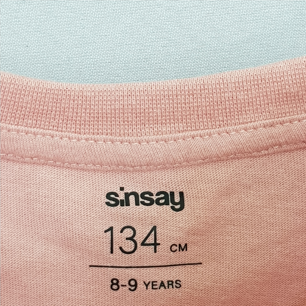 تی شرت دخترانه 23403 سایز 8 تا 13 سال مارک SINSAY
