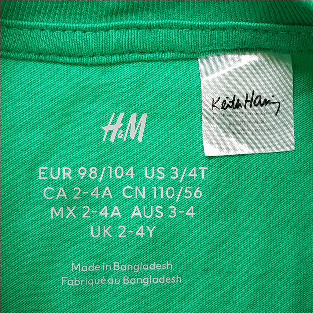 تی شرت 23379 سایز 1.5 تا 10 سال مارک H&M