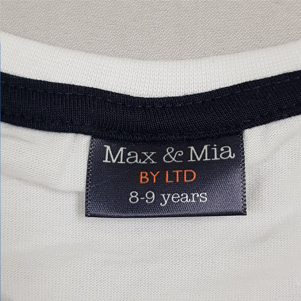 تی شرت دخترانه 23909 سایز 7 تا 14 سال مارک MAX&MIA