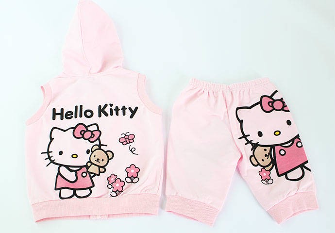 ست سویشرت و شلوارک 100538 سایز 2 تا 10 سال مارک Hello Kitty