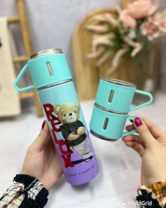 فلاکس مسافرتی سه فنجانه جعبه کادویی کد802143