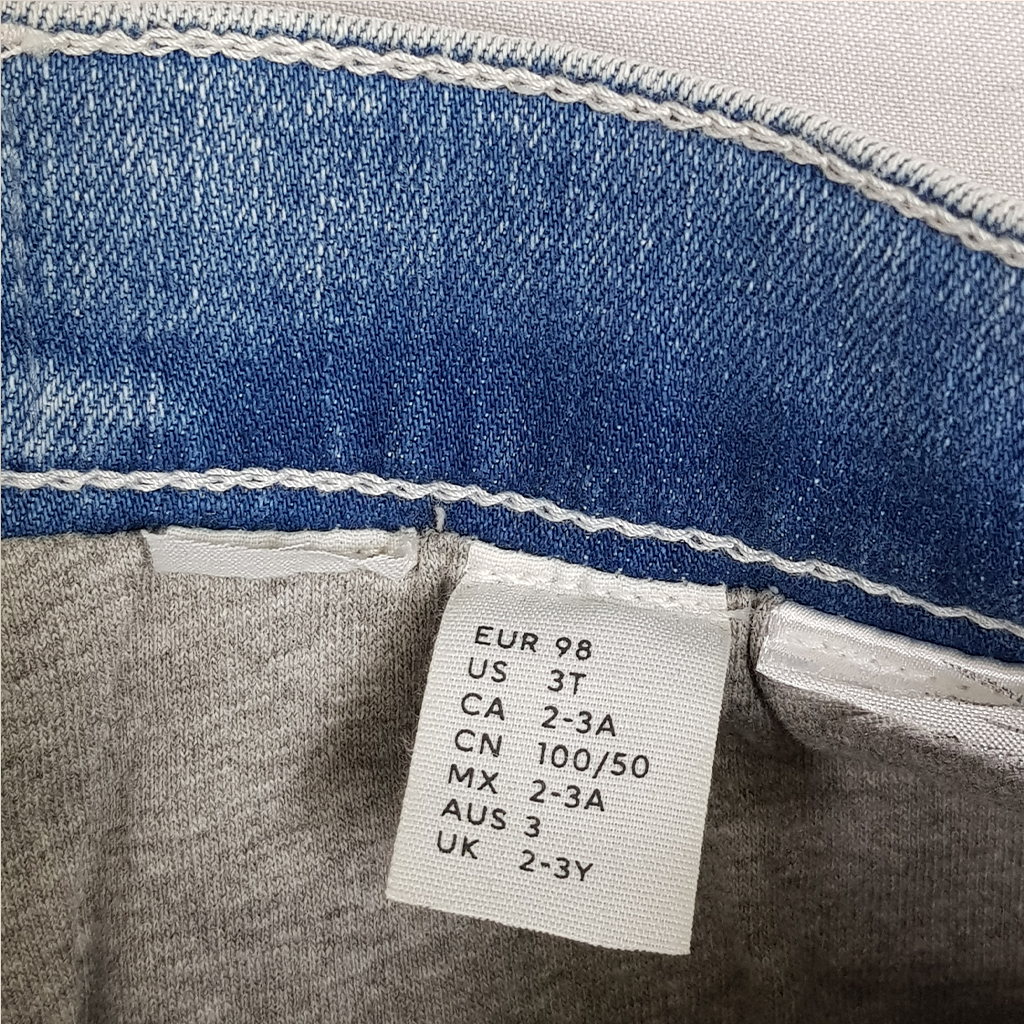 شلوار جینز لاینردار 24876 سایز 1.5 تا 10 سال مارک H&M