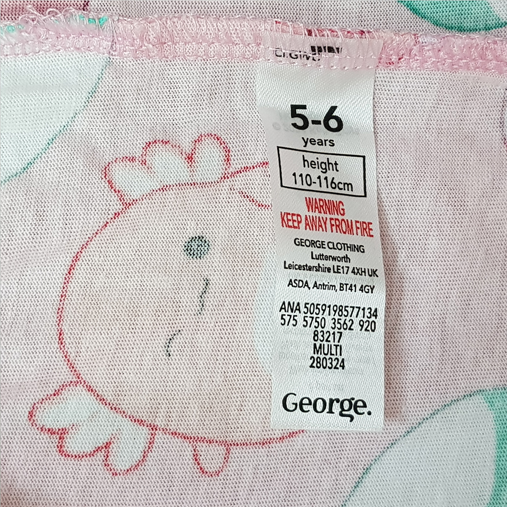 ست دخترانه 26201 سایز 5 تا 14 سال کد 1 مارک GEORGE   *