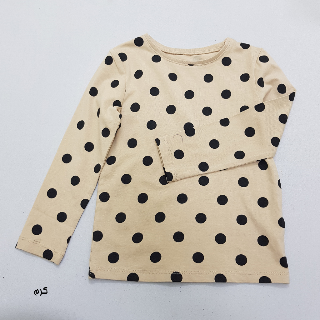 بلوز دخترانه 34673 سایز 1.5 تا 10 سال کد 5 مارک H&M   *