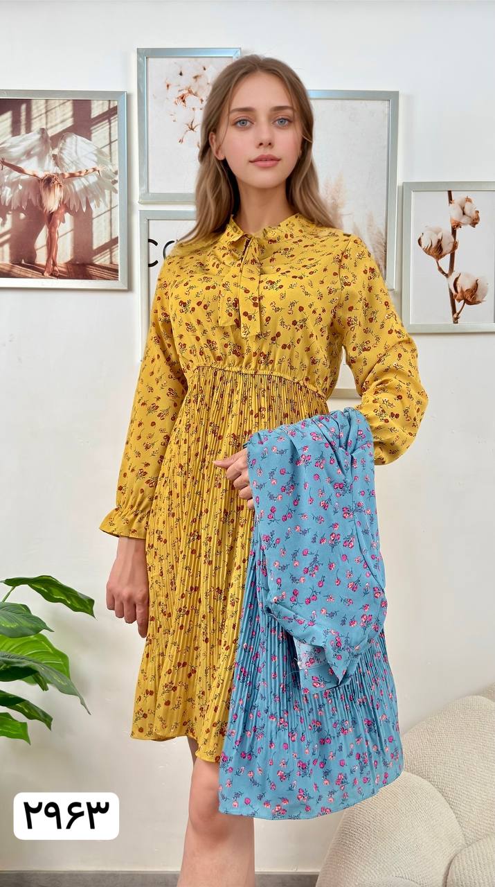 پیراهن گلدار زنانه کد 416564
