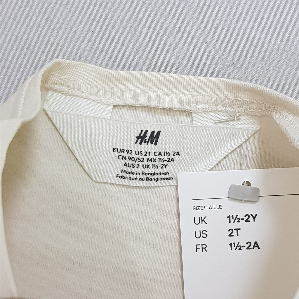 بلوز دخترانه 26382 سایز 1.5 تا 10 سال مارک H&M