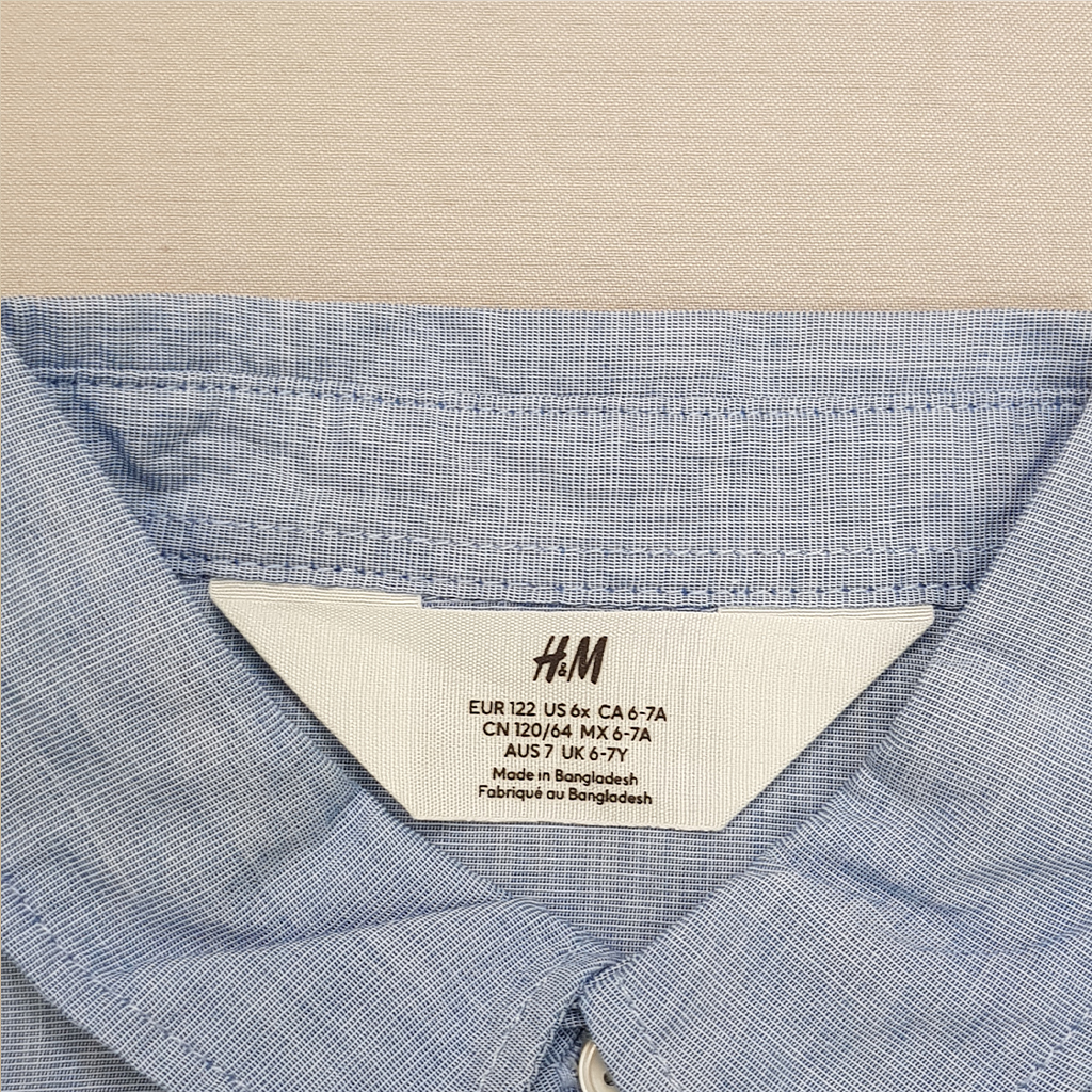 پیراهن پسرانه 26651 سایز 1.5 تا 9 سال مارک H&M