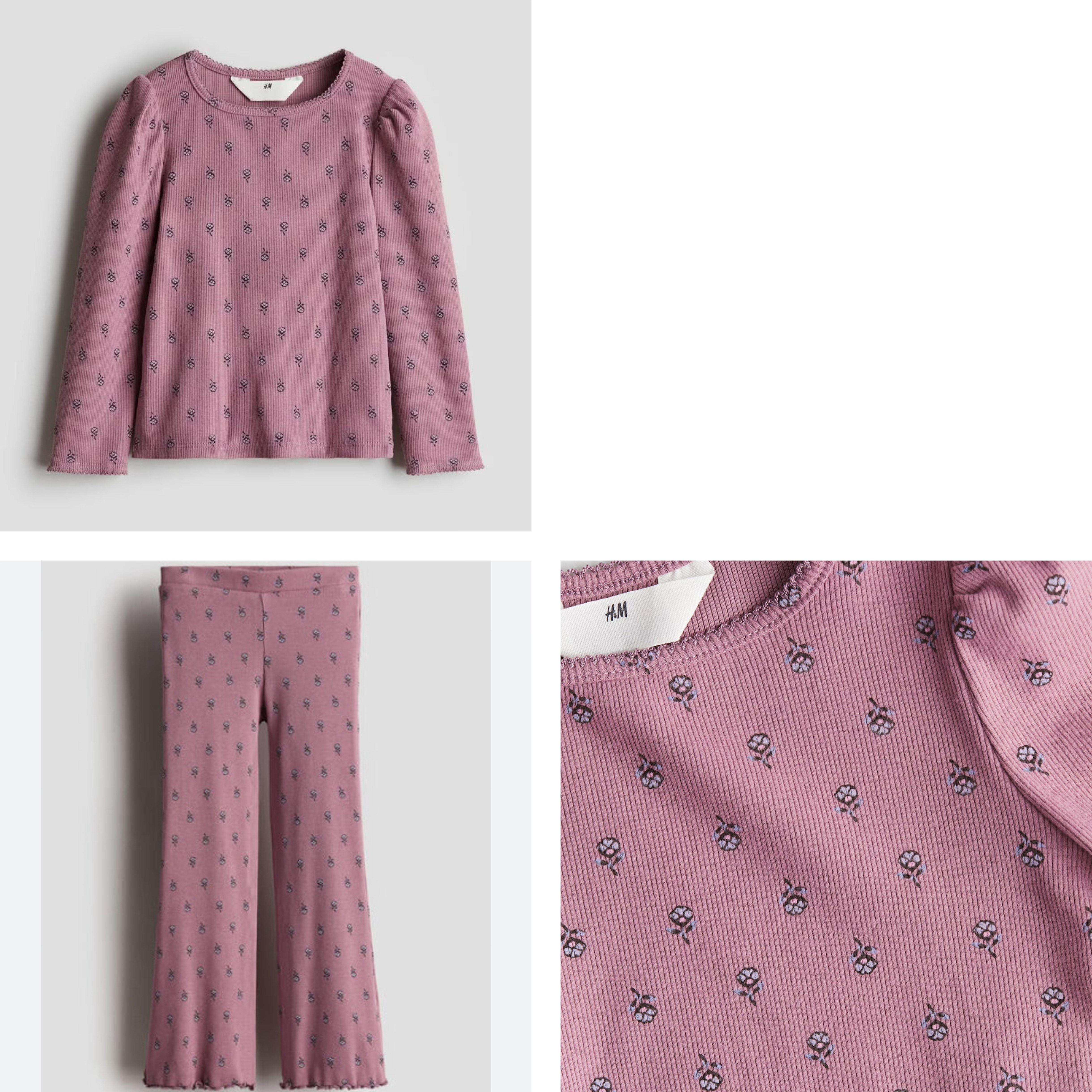 ست دخترانه 27573 سایز 1.5 تا 10 سال مارک H&M