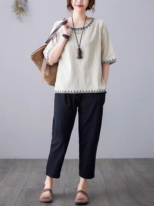 بلوز نخ کنفی زنانه کد 417203