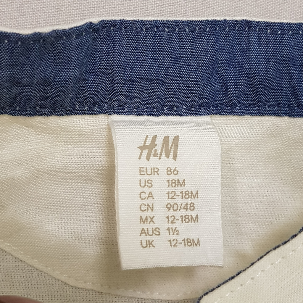 پیراهن پسرانه 27811 سایز 4 ماه تا 7 سال مارک H&M