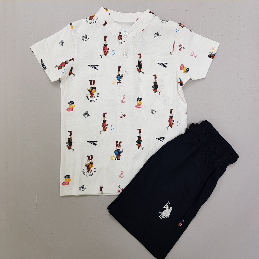 ست پسرانه 27836 سایز 2 تا 12 سال مارک US POLO