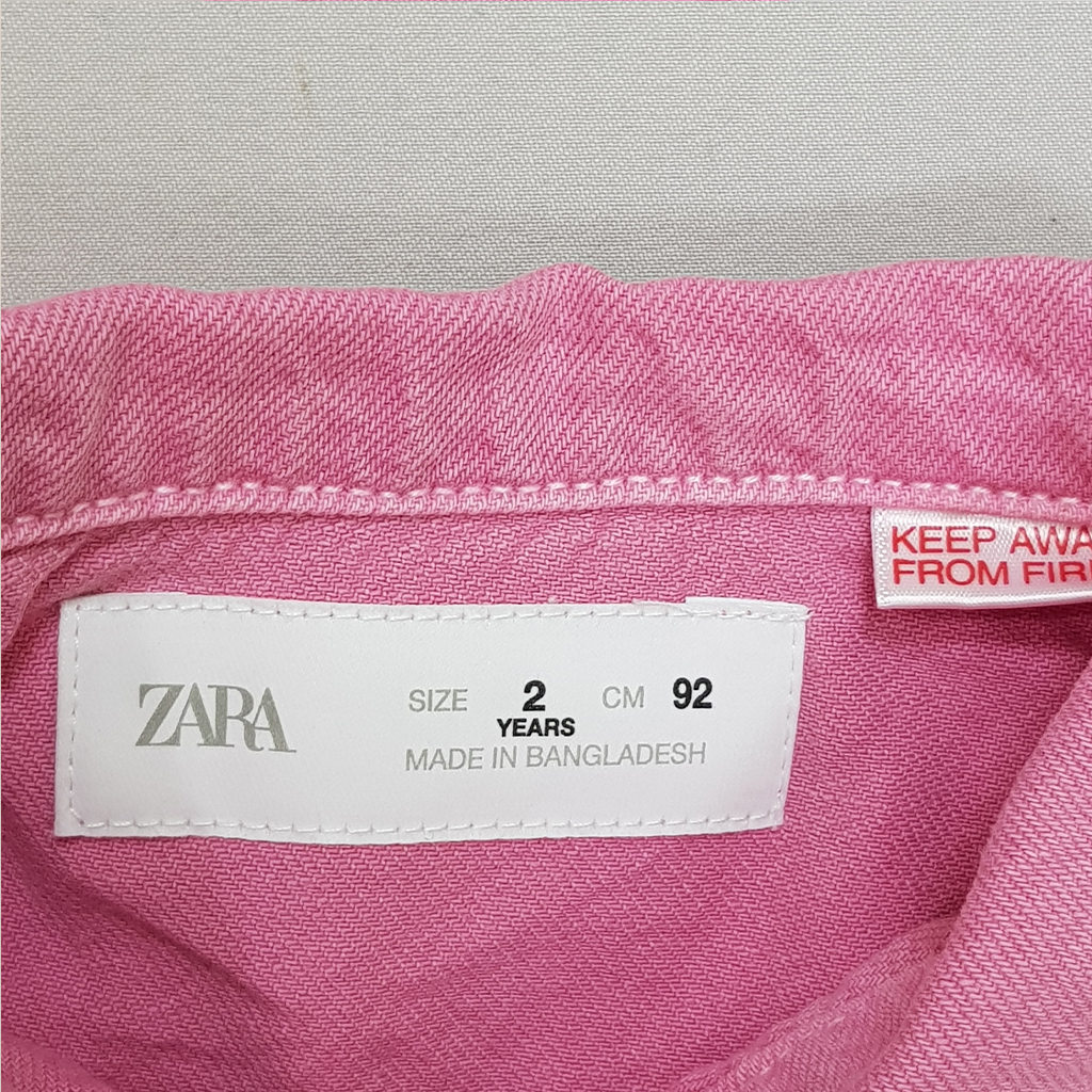 رامپر جینز دخترانه 27787 سایز 1 تا 6 سال مارک ZARA   *