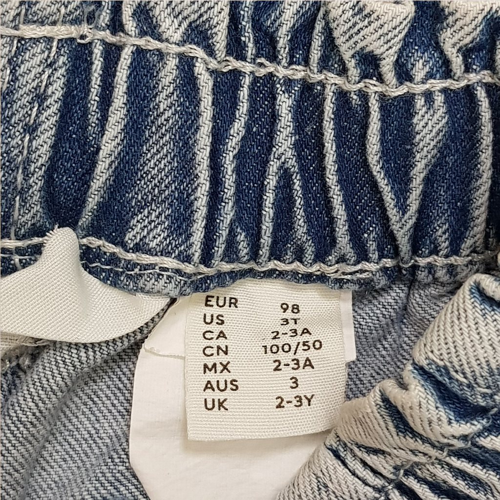 شلوار جینز دخترانه 27710 سایز 1.5 تا 12 سال کد 1 مارک H&M