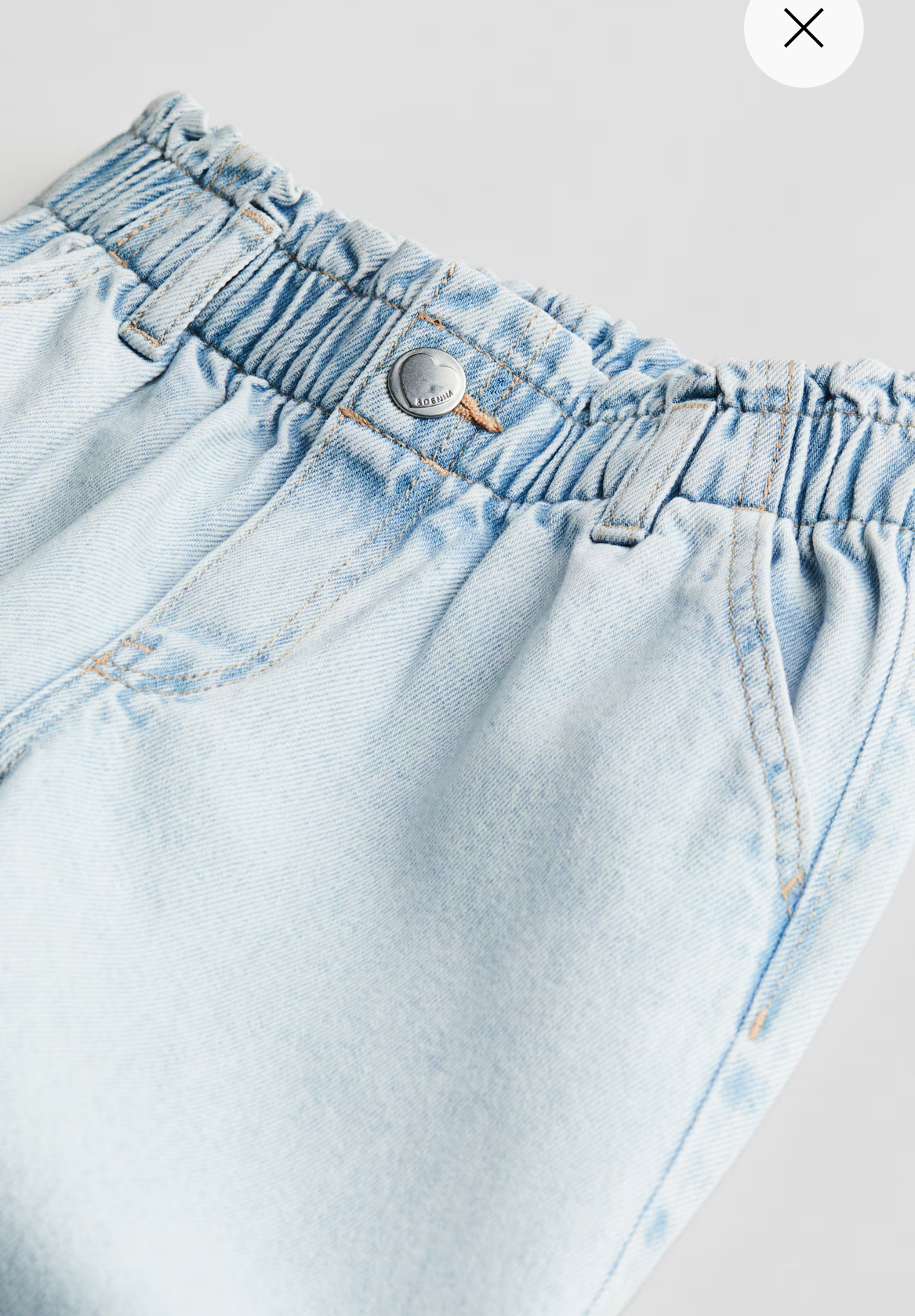 شلوار جینز دخترانه 27710 سایز 1.5 تا 12 سال کد 1 مارک H&M