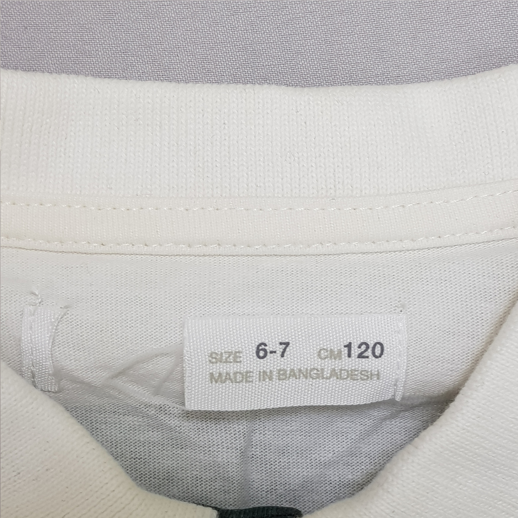 تی شرت یقه دار پسرانه 27870 سایز 6 تا 14 سال مارک ZARA
