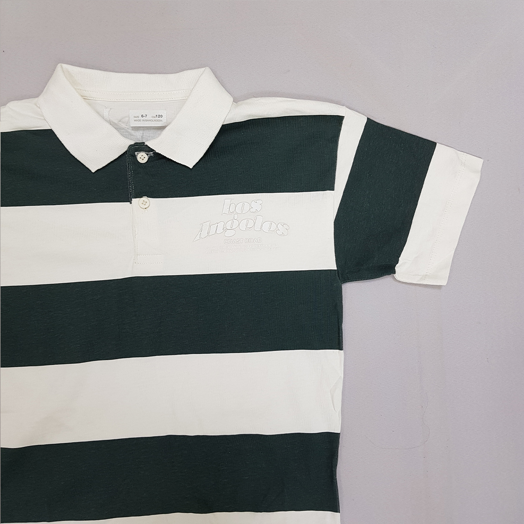 تی شرت یقه دار پسرانه 27870 سایز 6 تا 14 سال مارک ZARA   *