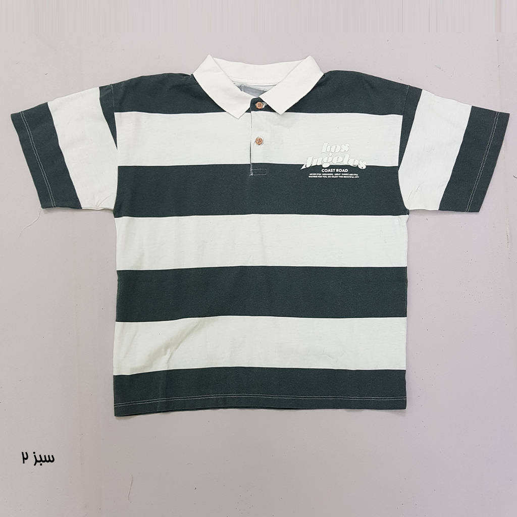 تی شرت یقه دار پسرانه 27870 سایز 6 تا 14 سال مارک ZARA   *