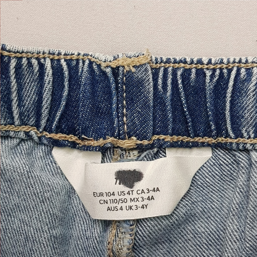 شلوارک جینز دخترانه 27917 سایز 3 تا 12 سال مارک H&M