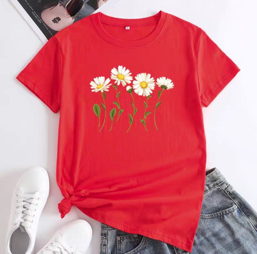 تیشرت نخ پنبه دخترانه کد 417399